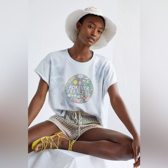 Anthropologie | Luke John Matthew Arnold Forever Fearless Graphic sweatshirt - Picture 1 of 8